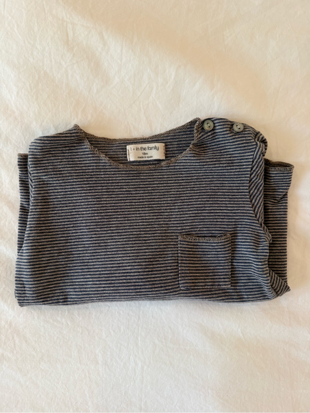 One + more in the family striped shirt